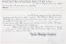 1961 QUEEN ELIZABETH II SIGNED ROYAL DOCUMENT