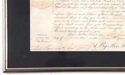 1848 QUEEN VICTORIA SIGNED ROYAL DOCUMENT