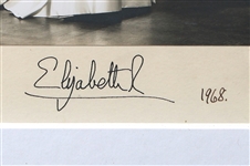 1968 QUEEN ELIZABETH II AUTOPEN SIGNED PHOTO