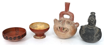 PERUVIAN SHIPIBO POTTERY & PRE-COLUMBIAN-STYLE POTTERY 