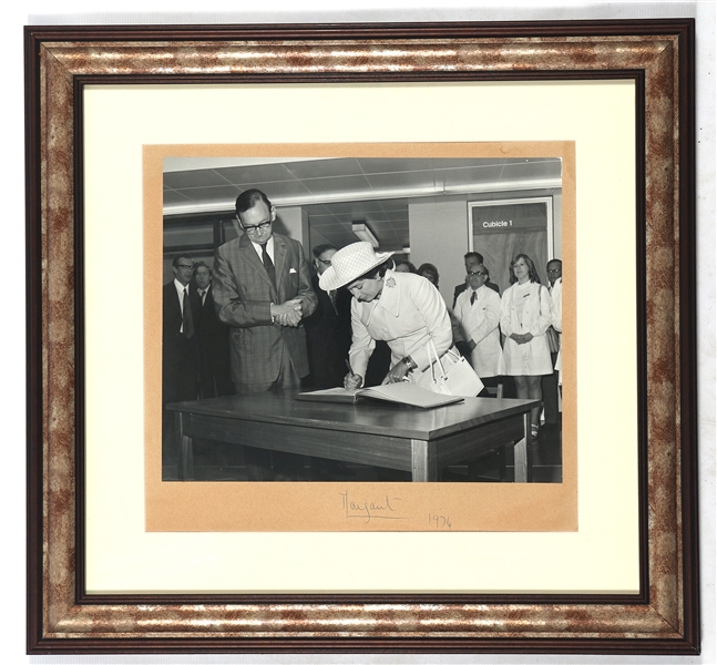 1974 PRINCESS MARGARET SIGNED PHOTO