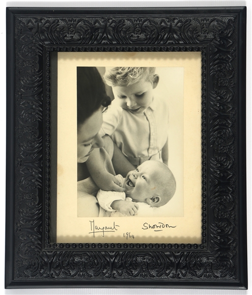 1964 PRINCESS MARGARET EARL OF SNOWDON SIGNED PHOTO