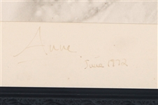 1972 ROYAL PRINCESS ANNE SIGNED PHOTOGRAPH