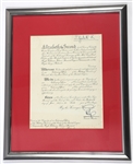 QUEEN ELIZABETH II PRINCE PHILIP SIGNED ROYAL ORDER