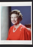 1985 QUEEN ELIZABETH II PHOTOGRAPHER SIGNED PHOTO PRINT