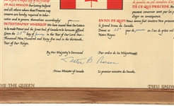NAT'L FLAG OF CANADA ROYAL PROCLAMATION COMMEM. PRINT