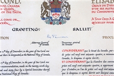 NAT'L FLAG OF CANADA ROYAL PROCLAMATION COMMEM. PRINT