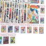MARVEL COMIC BOOKS & GRADED TRADING CARDS 