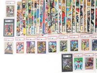 MARVEL COMIC BOOKS & GRADED TRADING CARDS 