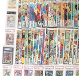 MARVEL COMIC BOOKS & GRADED TRADING CARDS 