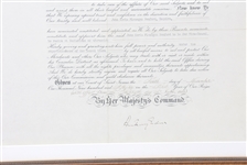 QUEEN ELIZABETH II SIGNED ROYAL CONSUL APPOINTMENT