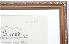 QUEEN ELIZABETH II SIGNED ROYAL CONSUL APPOINTMENT