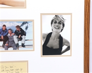 PRINCE CHARLES & DIANA SIGNED CHRISTMAS CARD & PHOTOS
