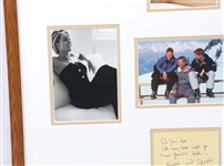 PRINCE CHARLES & DIANA SIGNED CHRISTMAS CARD & PHOTOS