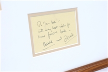 PRINCE CHARLES & DIANA SIGNED CHRISTMAS CARD & PHOTOS