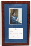 KING CHARLES III SIGNED CHRISTMAS CARD IN FRAME