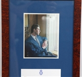 KING CHARLES III SIGNED CHRISTMAS CARD IN FRAME