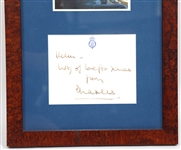 KING CHARLES III SIGNED CHRISTMAS CARD IN FRAME