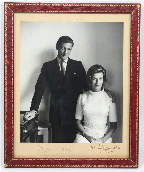 1969 PRINCESS ALEXANDRA & ANGUS OGILVY SIGNED PHOTO