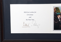 QUEEN ELIZABETH II LILIBET & PHILIP SIGNED XMAS CARD