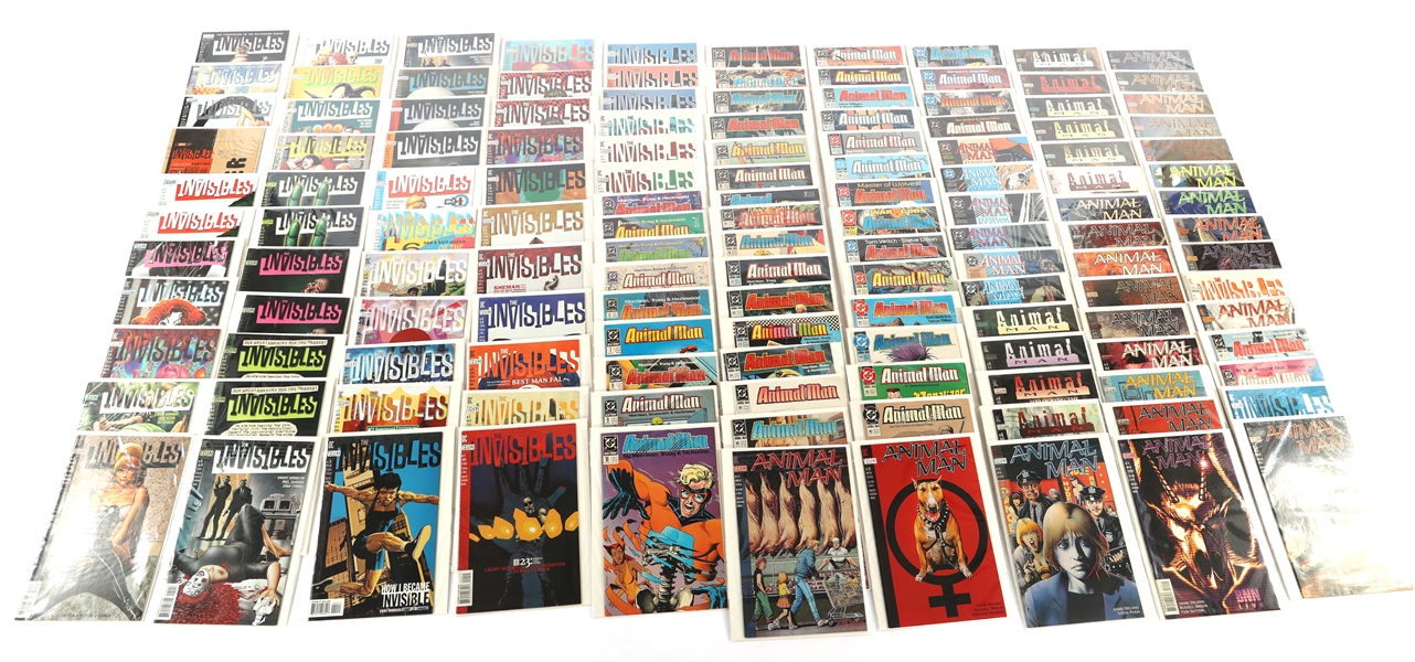 DC AND DC VERTIGO ANIMAL MAN AND THE INVISIBLES COMICS