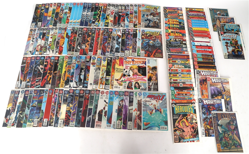 DC COMIC BOOKS - HITMAN, HUNTRESS, IMPULSE