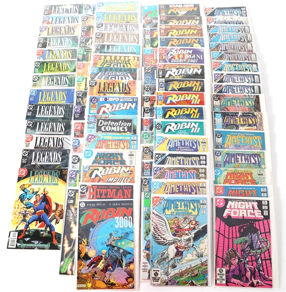 DC COMIC BOOKS - ROBIN, HITMAN, NIGHT FORCE 