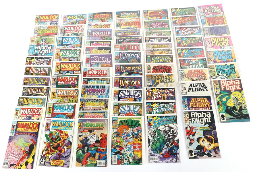MARVEL WARLOCK, ALPHA FLIGHT, CAPTAIN MARVEL COMICS