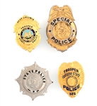 OBSOLETE LAW ENFORCEMENT BADGES - LOT OF 8