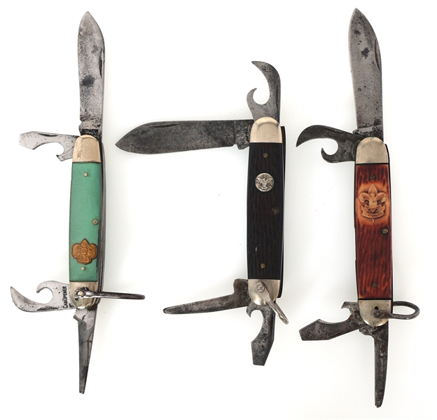 BOY SCOUTS AND GIRL SCOUTS POCKET KNIVES 