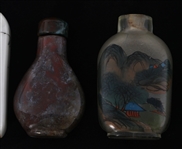 PORCELAIN, GLASS, & AGATE SNUFF BOTTLES