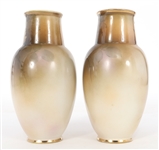 NIPPON HAND PAINTED FLORAL VASES 