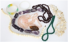 SEMI-PRECIOUS STONE NECKLACES, BRACELETS, & BEADS 