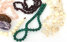 SEMI-PRECIOUS STONE NECKLACES, BRACELETS, & BEADS 