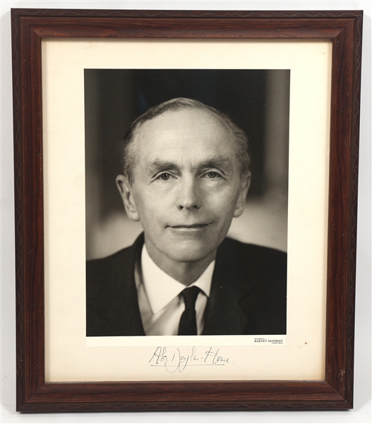 BRITISH PRIME MINISTER ALEC DOUGLAS-HOME SIGNED PHOTO