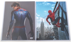 ANDREW GARFIELD & TOM HOLLAND SIGNED PHOTOGRAPHS 