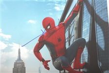 ANDREW GARFIELD & TOM HOLLAND SIGNED PHOTOGRAPHS 