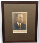 US PRESIDENT CALVIN COOLIDGE SIGNED PHOTO PRINT