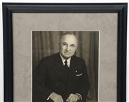 US PRESIDENT HARRY S TRUMAN SIGNED PHOTO