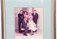 RICHARD NIXON FAMILY PORTRAIT MULTI SIGNATURE PHOTO