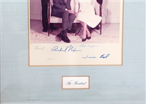 RICHARD NIXON FAMILY PORTRAIT MULTI SIGNATURE PHOTO