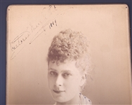 1889 VICTORIA MARY OF TECK SIGNED PHOTOGRAPH
