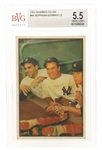 1953 BOWMAN #44 BERRA / BAUER / MANTLE BASEBALL CARD