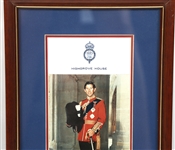 HRH KING CHARLES III SIGNED PORTRAIT PHOTO PRINT