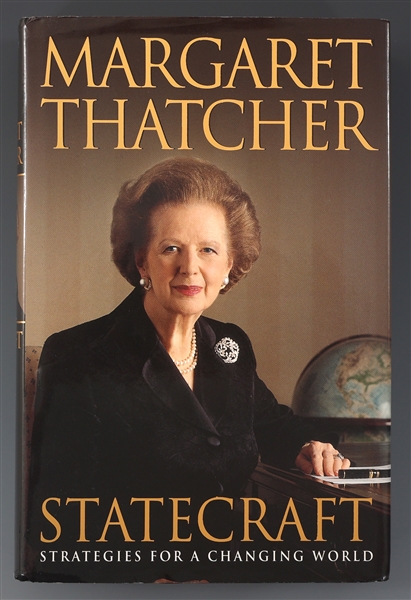 MARGARET THATCHER "STATECRAFT" SIGNED HARDCOVER BOOK