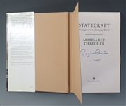 MARGARET THATCHER STATECRAFT SIGNED HARDCOVER BOOK