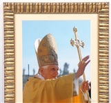 POPE BENEDICT XVI SIGNED PHOTO & GEORG GANSWEIN SIG