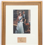 FRAMED PRINCE PHILIP SIGNATURE & PHOTO PRINT
