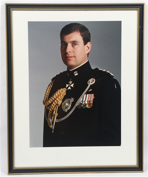 PRINCE ANDREW SIGNED PORTRAIT PHOTO