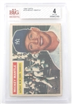 1956 TOPPS MICKEY MANTLE CARD #135 BECKETT GRADED